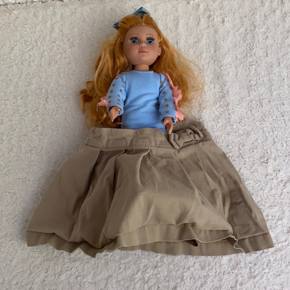 Khaki skort school uniform 4T